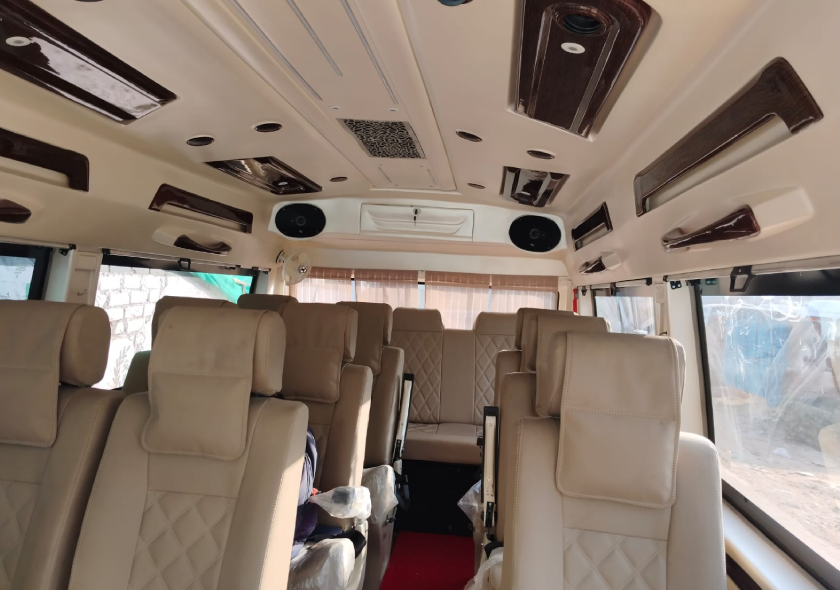 12 seater Luxury Tempo Traveller Bangalore