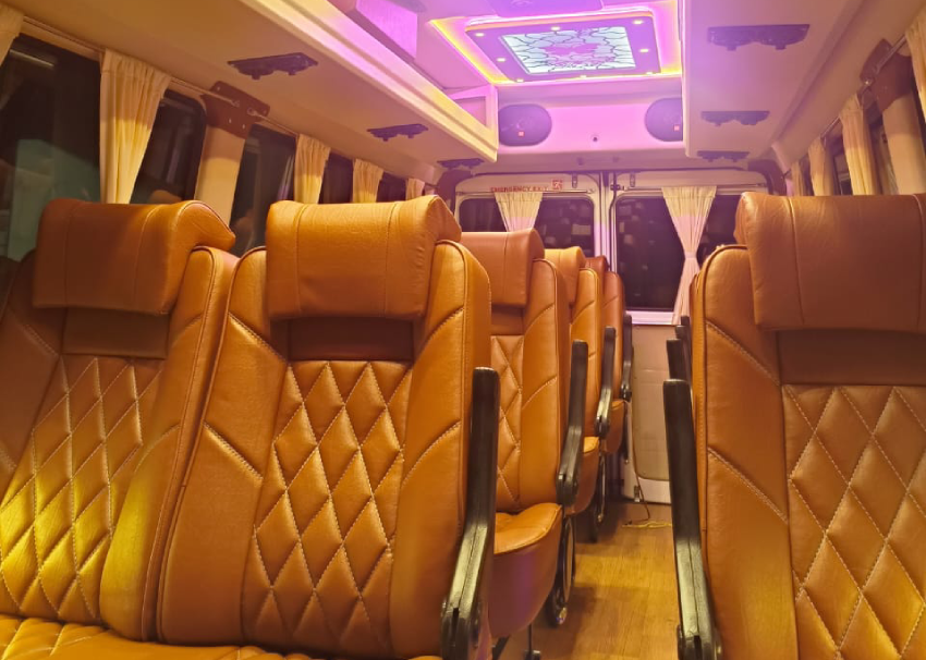 12 seater Deluxe Tempo Traveller Bangalore